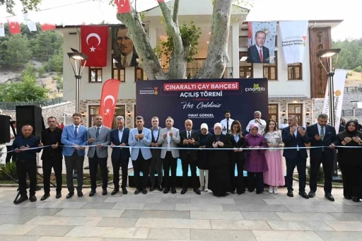 Kahramanmaraş B&uuml;y&uuml;kşehir Belediyesi &Ccedil;ınaraltı &Ccedil;ay Bah&ccedil;esi a&ccedil;ıldı
