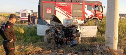 Kahramanmaraş&rsquo;ta kaza: 1 yaralı
