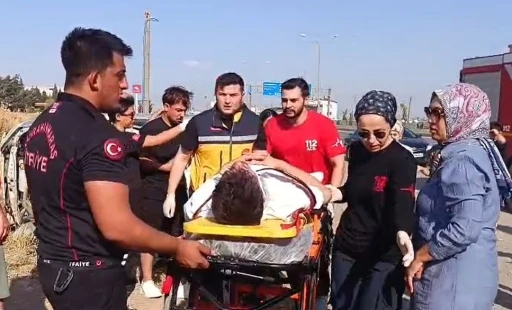 Kahramanmaraş&rsquo;ta otomobil takla attı: 2 yaralı
