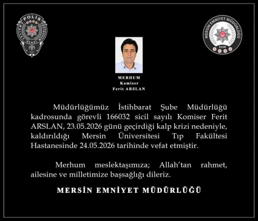 Kalp krizine yenilen komiserin naaşı memleketi Diyarbakır&rsquo;a g&ouml;nderildi
