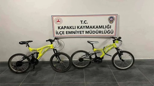 Kapaklı&rsquo;da bisiklet &ccedil;alan 2 &ccedil;ocuk yakalandı
