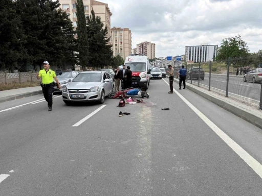 Kapaklı&rsquo;da otomobil ile motosiklet &ccedil;arpıştı: 1 yaralı
