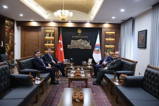Kara Kuvvetleri Komutanı Tokel ve Bakan Yardımcısı Ayhan&rsquo;dan Vali &Ccedil;i&ccedil;ek&rsquo;e ziyaret
