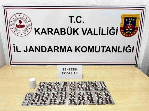 Karabük’te 265 sentetik ecza ele geçirildi

