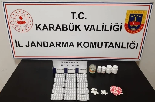 Karabük’te 269 adet ecza hap ele geçirildi
