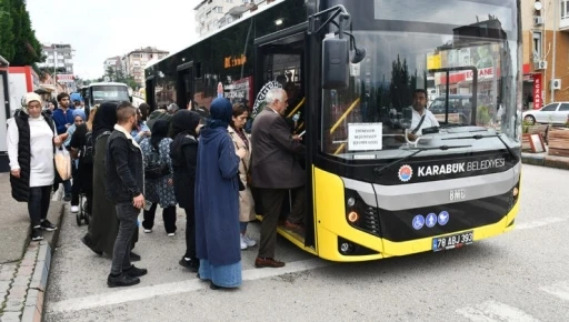 Karab&uuml;k&rsquo;te 65 yaş altına &uuml;cretsiz ulaşım kaldırıldı
