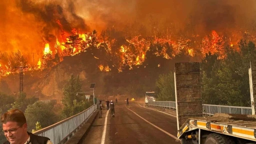 Karabük’te orman yangınında korkutan manzaralar
