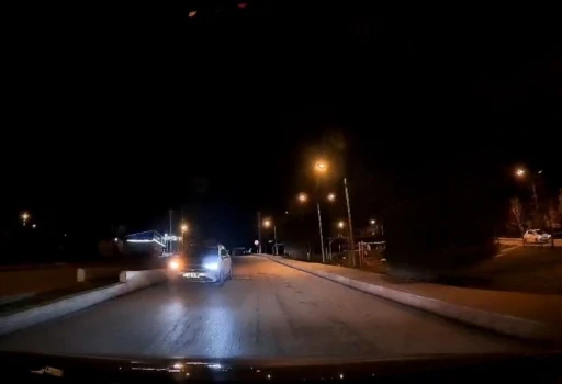Karab&uuml;k&rsquo;te ters y&ouml;n tehlikesi kamerada
