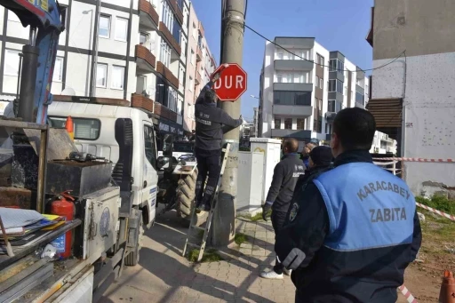 Karacabey&rsquo;de tek y&ouml;n uygulaması başladı
