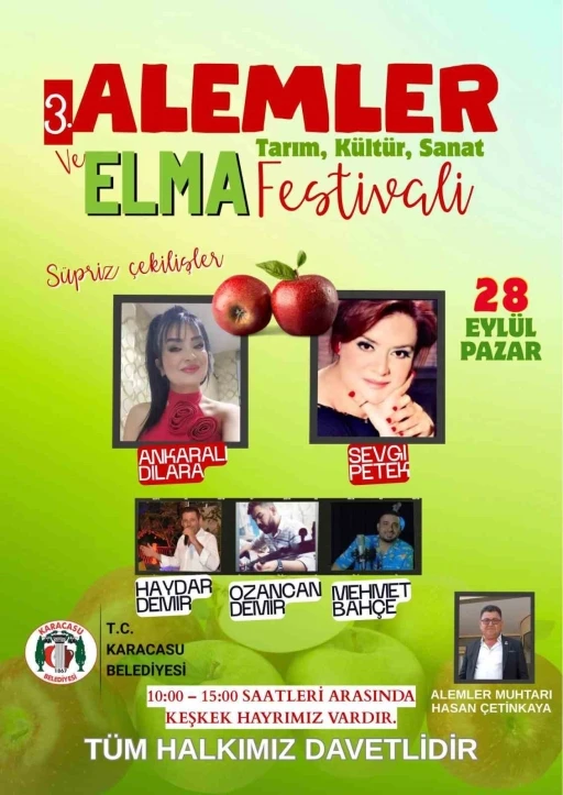 Karacasu’da Elma Festivali için geri sayım başladı
