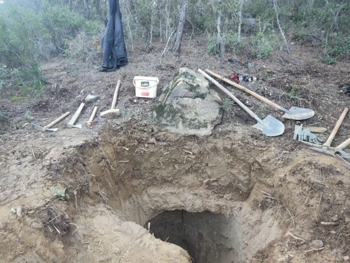 Karacasu&rsquo;da ka&ccedil;ak kazıya jandarmadan su&ccedil;&uuml;st&uuml;
