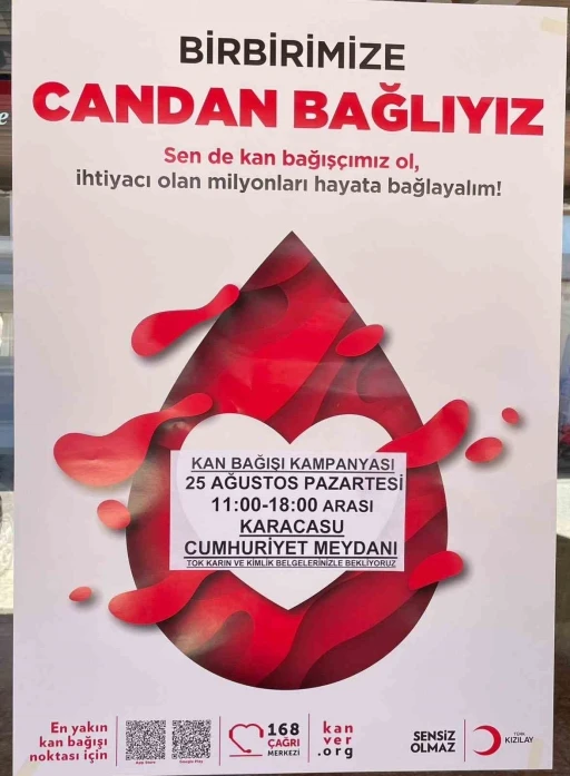 Karacasu’da kan bağışı kampanyası düzenlenecek
