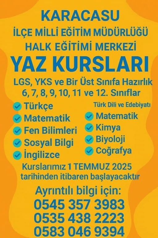 Karacasu’da yaz tatili eğitimle değerlendirilecek
