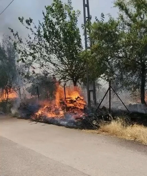 Karadağ Ormanlık alanda &ccedil;ıkan yangın korkuttu
