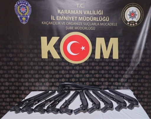 Karaman’da 1 haftada 13 ruhsatsız silah ele geçirildi
