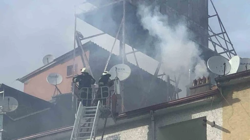 Karaman’da baca yangını korkuttu
