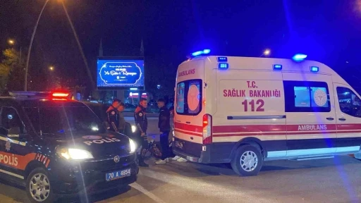 Karaman’da hafif ticari araçla motosiklet çarpıştı: 1 yaralı
