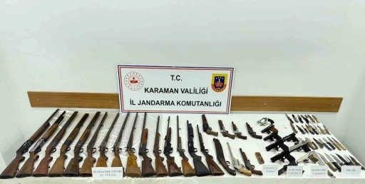 Karaman&rsquo;da jandarmadan silah operasyonu: 1 g&ouml;zaltı
