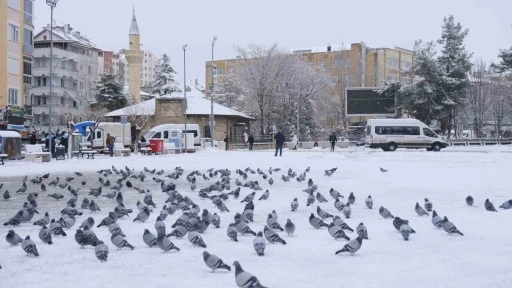 Karaman&rsquo;da kar yağışı sevindirirken kartpostallık manzaralar oluştu
