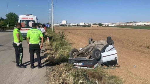 Karaman’da otomobil devrildi: 1 yaralı
