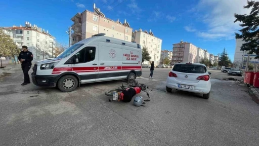 Karaman&rsquo;da otomobil ile motosiklet &ccedil;arpıştı
