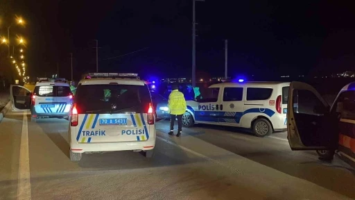 Karaman&rsquo;da polisten ka&ccedil;an alkoll&uuml; s&uuml;r&uuml;c&uuml; kovalamaca sonucu yakalandı
