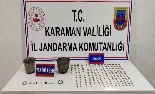 Karaman&rsquo;da tarihi eser ele ge&ccedil;irildi: 6 tutuklama
