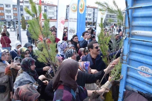 Karapınar&rsquo;da ağa&ccedil;landırma etkinliği
