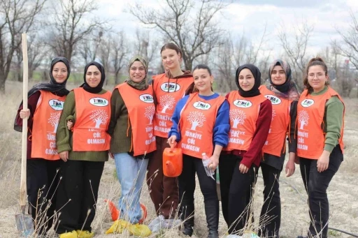 Karapınar&rsquo;da erozyon sahasına fidan dikildi
