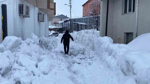 Karlıova&rsquo;da 40 g&uuml;nd&uuml;r s&uuml;ren kar yağışı hayatı zorlaştırıyor
