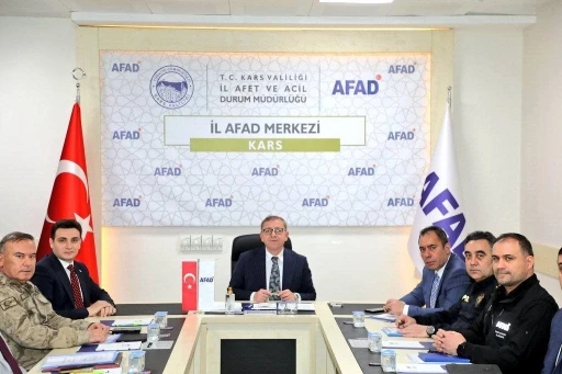 Kars&rsquo;ta afetlere karşı hazırlık masaya yatırıldı
