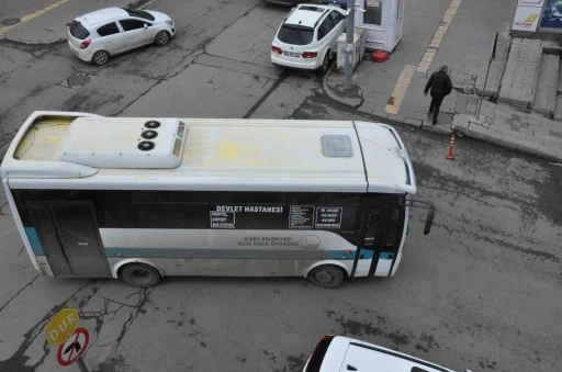 Kars&rsquo;ta dolmuş &uuml;cretlerine tepki
