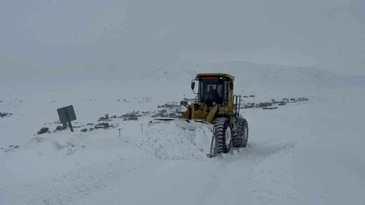 Kars&rsquo;ta kar kaplanlarının 2 bin 100 rakımda zorlu mesaisi
