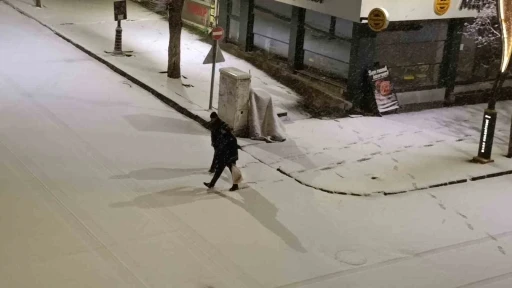 Kars&rsquo;ta Nisan s&uuml;rprizi: Şehir merkezi 5 dakikada beyaza b&uuml;r&uuml;nd&uuml;
