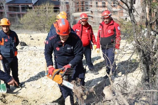 Kastamonu&rsquo;da AFAD ekiplerinden heyelan tatbikatı
