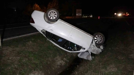 Kastamonu’da otomobil takla attı: 2 yaralı