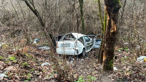 Kastamonu&rsquo;da şarampole yuvarlanan otomobildeki yolcu hayatını kaybetti

