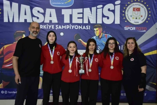 Kastamonu &Uuml;niversitesi &Uuml;nilig Masa Tenisi Şampiyonası&rsquo;nda T&uuml;rkiye ikincisi oldu
