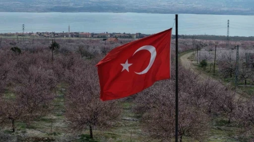 Kayısı bah&ccedil;eleri beyaza b&uuml;r&uuml;nd&uuml;, ortaya eşsiz manzaralar &ccedil;ıktı

