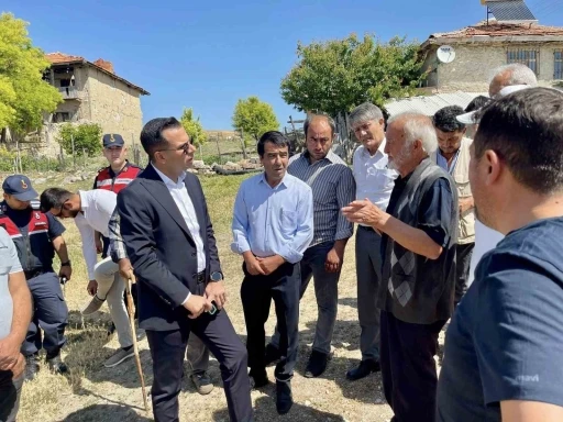 Kaymakam Aslan, Başkimse ve Çatkuyu köylerinde yatırım alanlarını inceledi
