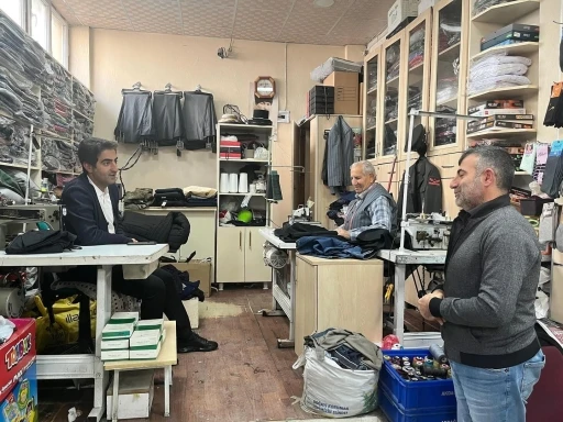 Kaymakam Aslantatar, esnafla buluştu