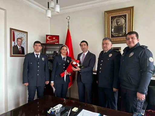 Kaymakam Çomaklı’ya Polis Haftası ziyareti

