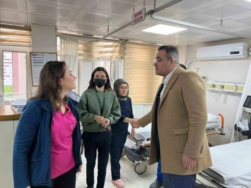 Kaymakam Dalak bayramda g&ouml;rev başındaki kamu personelini unutmadı
