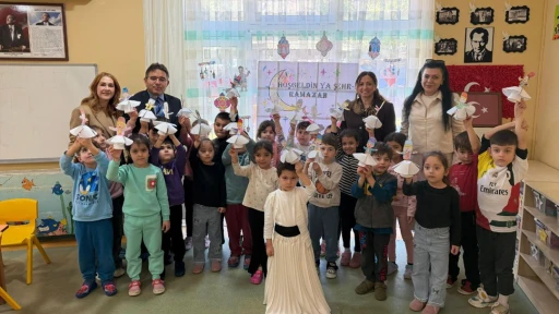 Kaymakam Kaya&rsquo;dan Ayşe Y&uuml;cel anaokuluna ramazan ziyareti