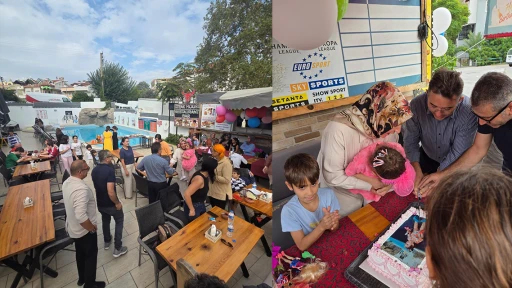 Kaymakam Kaya, SMA hastası Zehra bebeğin doğum gününe katıldı