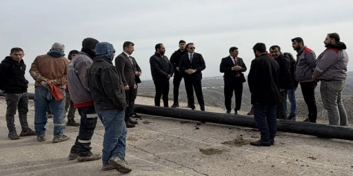 Kaymakam Memiş, su projesi alanını inceledi
