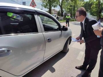 Kaymakam trafik denetimi yaptı
