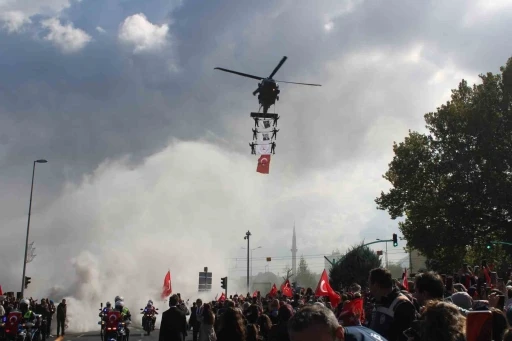 Kayseri’de ‘çelik kanatlı’ 29 Ekim coşkusu