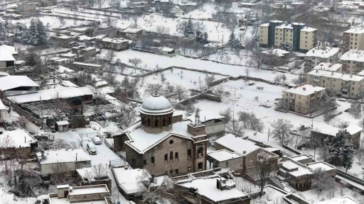 Kayseri&rsquo;de kar yağışı etkili oldu
