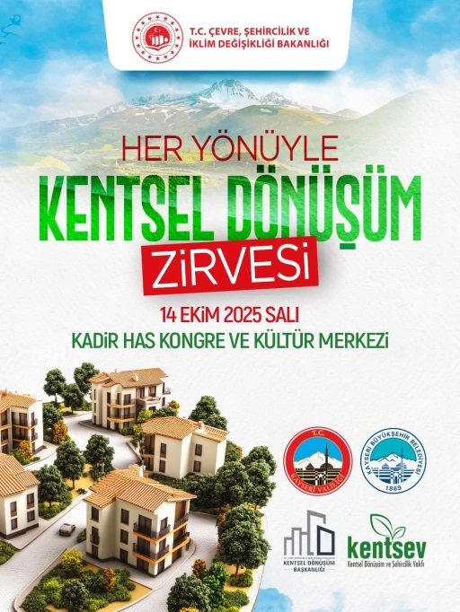Kayseri; kentsel dönüşüm zirvesine ev sahipliği yapacak
